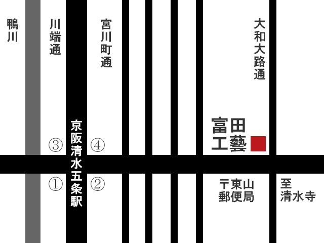 富田工藝（地図）